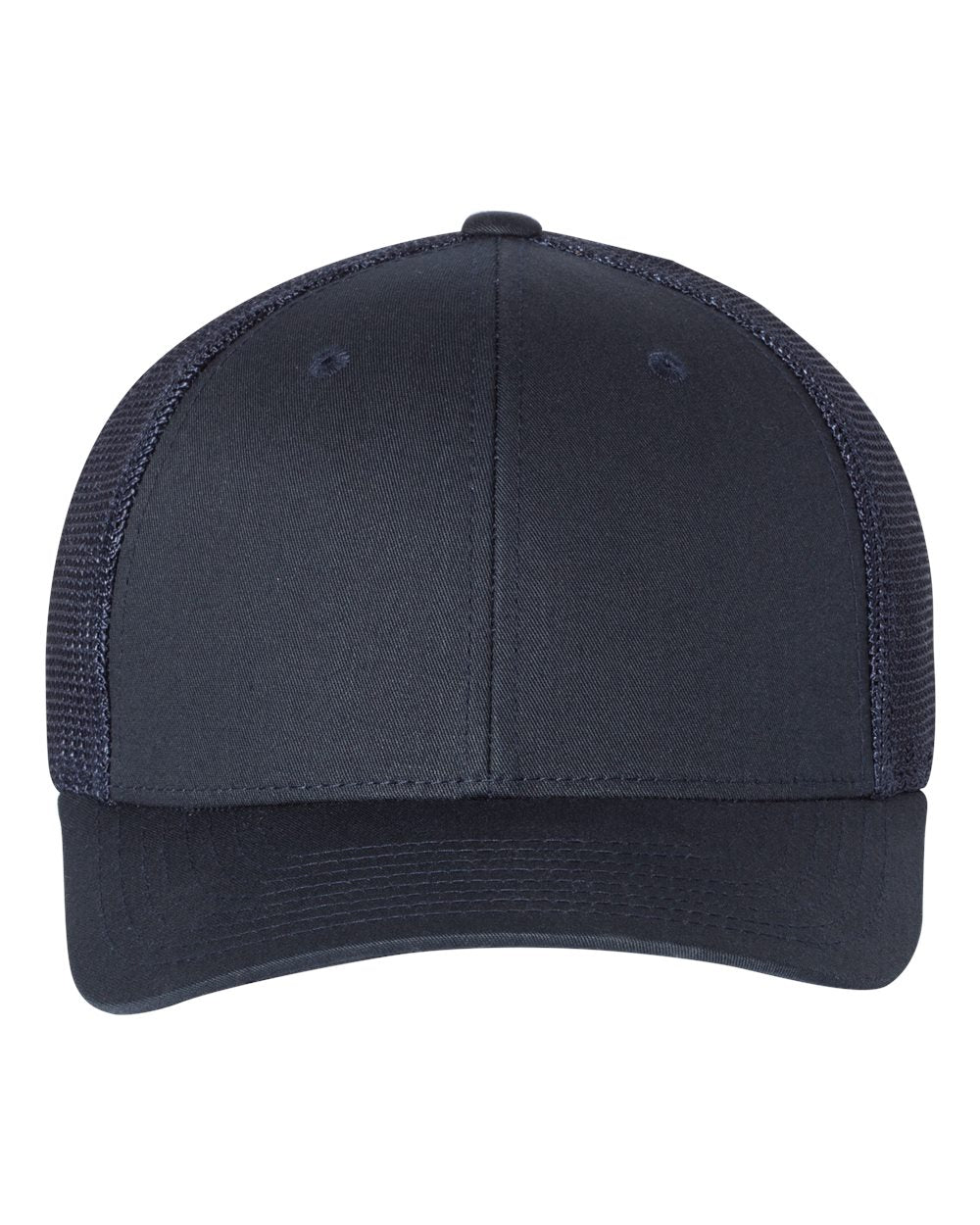 Richardson Fitted Trucker with R-Flex Cap 110 #color_Navy