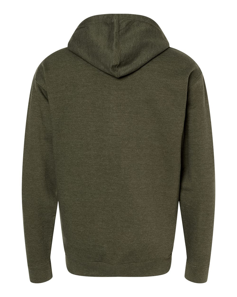 Independent Trading Co. Midweight Full-Zip Hooded Sweatshirt SS4500Z #color_Army Heather
