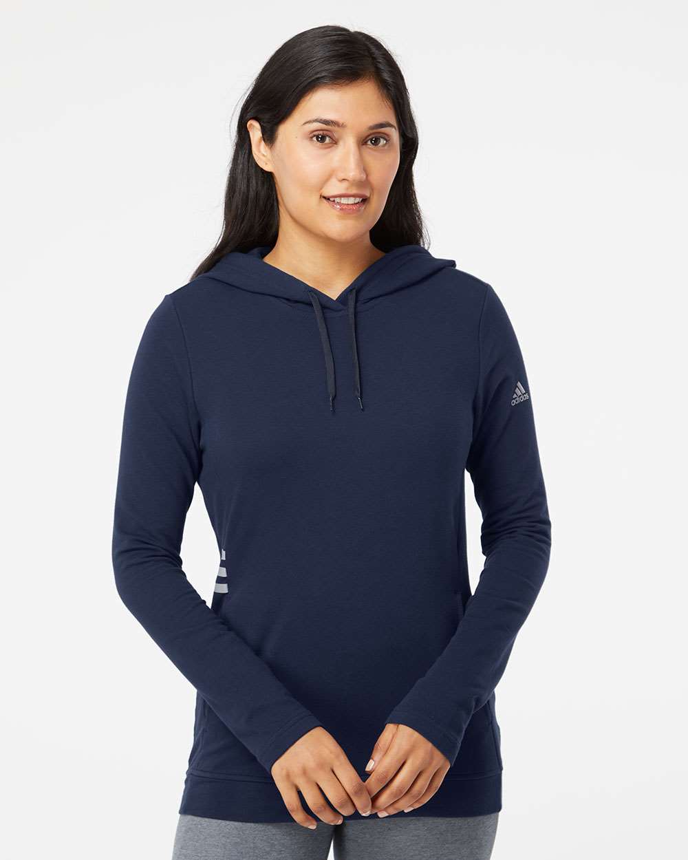 Adidas A451 Women's Lightweight Hooded Sweatshirt #colormdl_Collegiate Navy