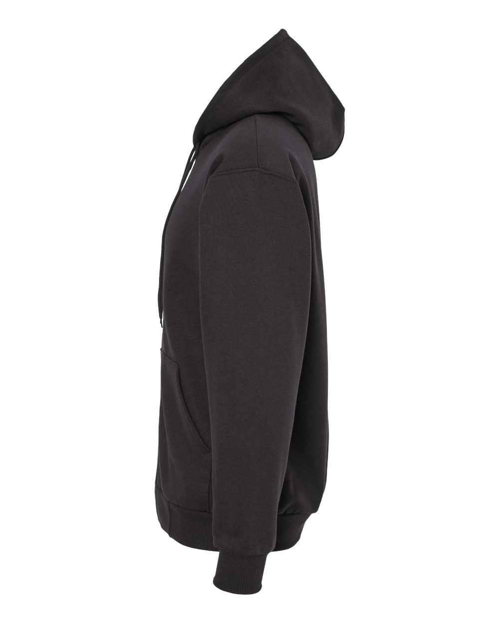 King Fashion Full-Zip Hooded Sweatshirt KF9017 #color_Black