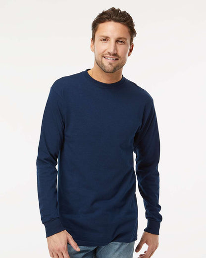 M&O Gold Soft Touch Long Sleeve T-Shirt 4820 #colormdl_Deep Navy