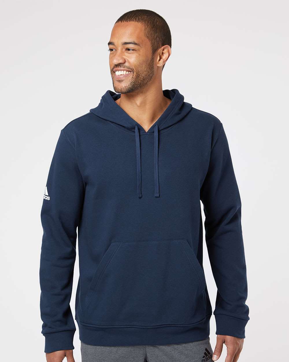 Adidas A432 Fleece Hooded Sweatshirt #colormdl_Collegiate Navy