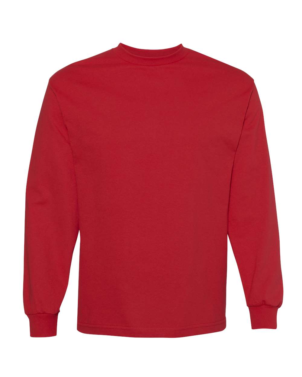 American Apparel Unisex Heavyweight Cotton Long Sleeve Tee 1304 #color_Red