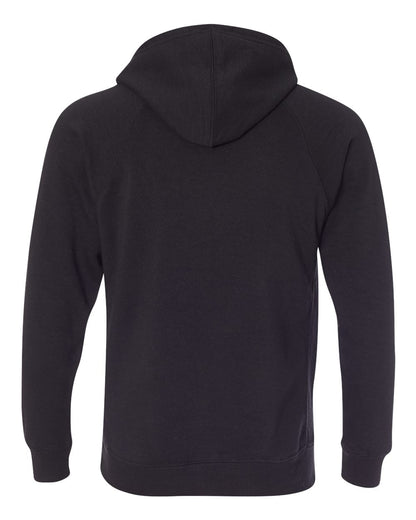 Independent Trading Co. Unisex Special Blend Raglan Hooded Sweatshirt PRM33SBP #color_Black