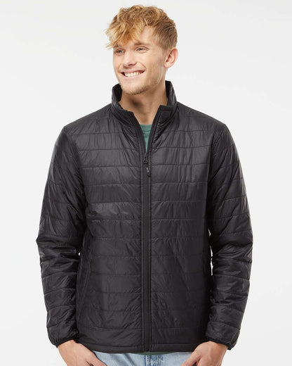 Independent Trading Co. Puffer Jacket EXP100PFZ #colormdl_Black