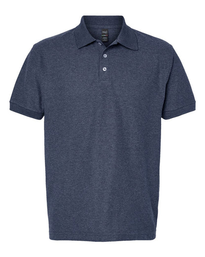 M&O Soft Touch Polo 7006 #color_Heather Navy