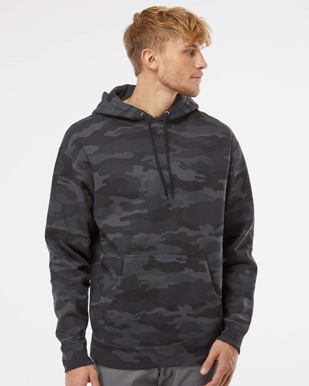 Independent Trading Co. Heavyweight Hooded Sweatshirt IND4000 #colormdl_Black Camo