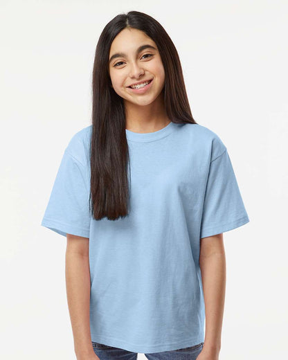 M&O Youth Gold Soft Touch T-Shirt 4850 #colormdl_Light Blue