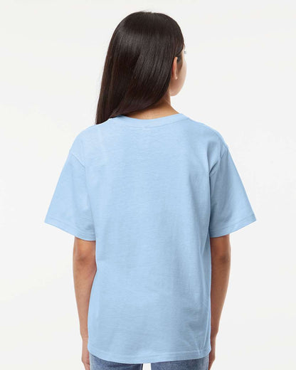 M&O Youth Gold Soft Touch T-Shirt 4850 #colormdl_Light Blue