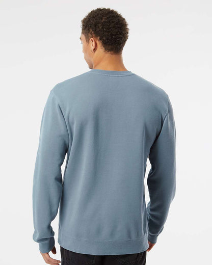 Independent Trading Co. Unisex Midweight Pigment-Dyed Crewneck Sweatshirt PRM3500 #colormdl_Pigment Slate Blue