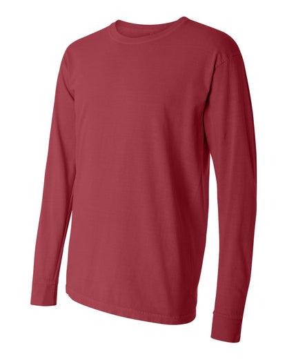 Comfort Colors Garment-Dyed Heavyweight Long Sleeve T-Shirt 6014 #color_Crimson