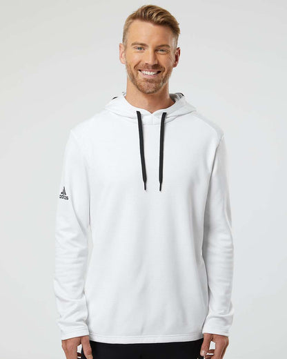 Adidas A530 Textured Mixed Media Hooded Sweatshirt #colormdl_White