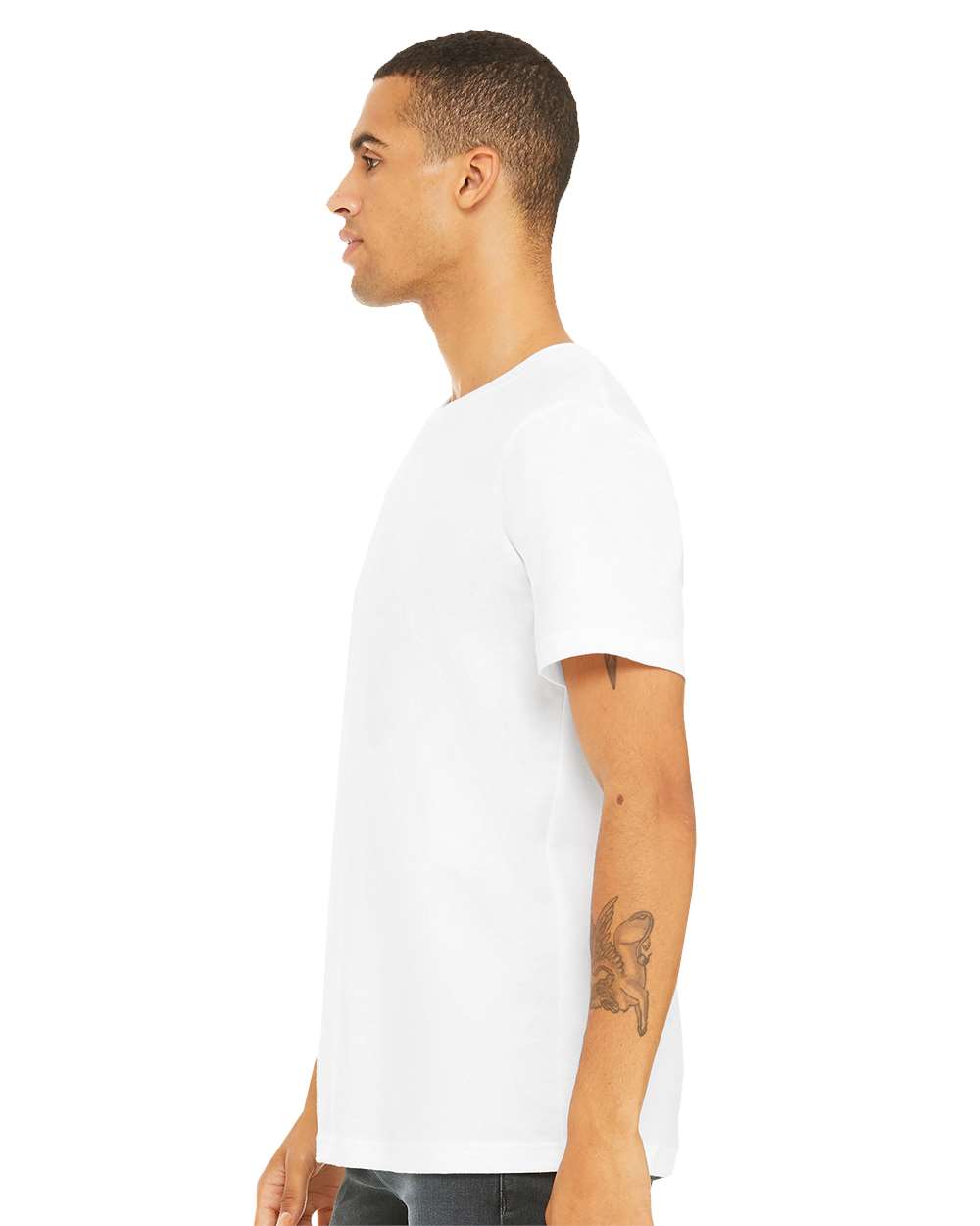mdl White Color BELLA + CANVAS Unisex Jersey Tee 