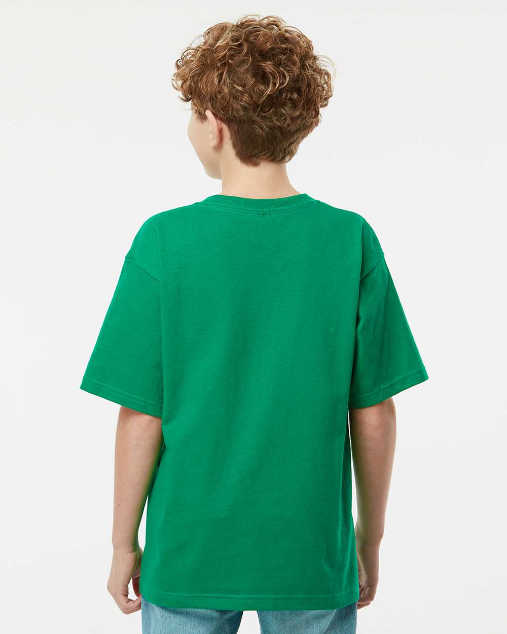 M&O Youth Gold Soft Touch T-Shirt 4850 #colormdl_Fine Kelly Green
