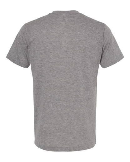 M&O Deluxe Blend V-Neck T-Shirt 3543 #color_Heather Grey