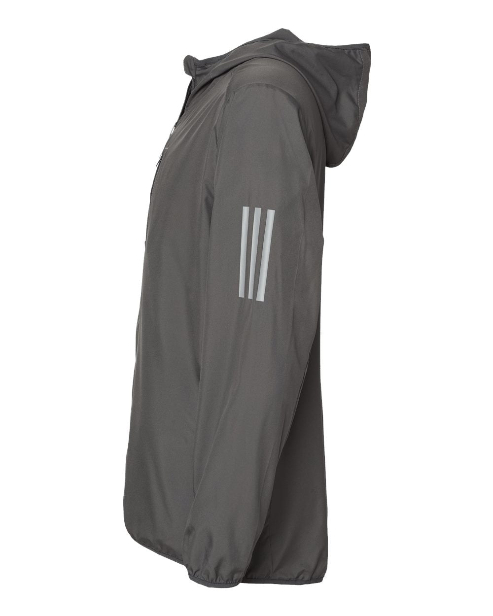 Adidas A524 Hooded Full-Zip Windbreaker #color_Grey Six