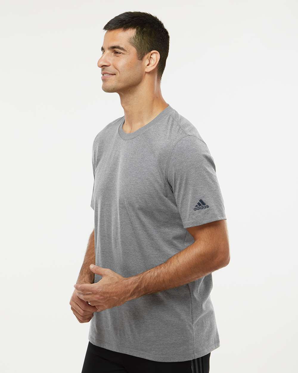 Adidas A556 Blended T-Shirt #colormdl_Medium Grey Heather