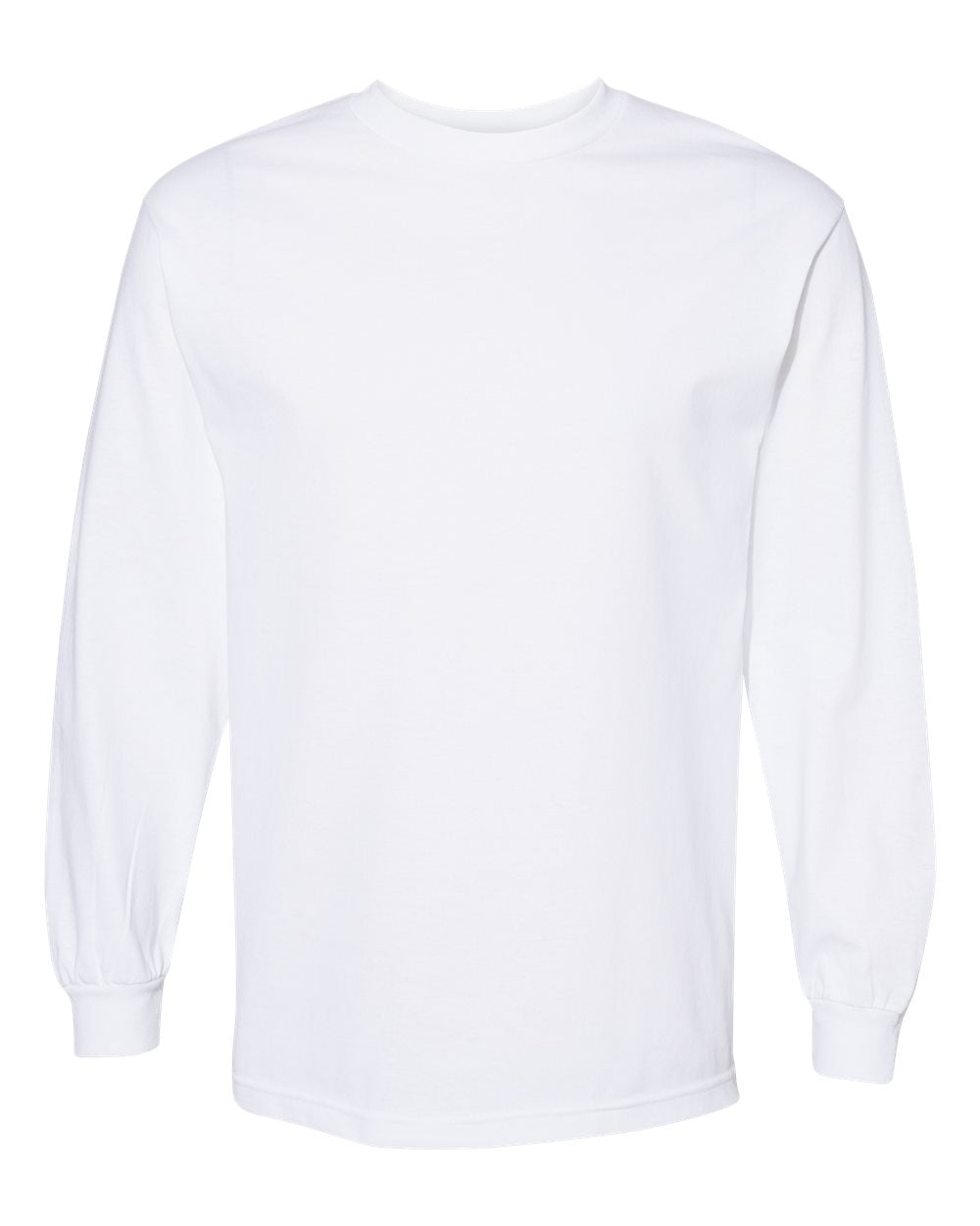 American Apparel Unisex Heavyweight Cotton Long Sleeve Tee 1304 #color_White