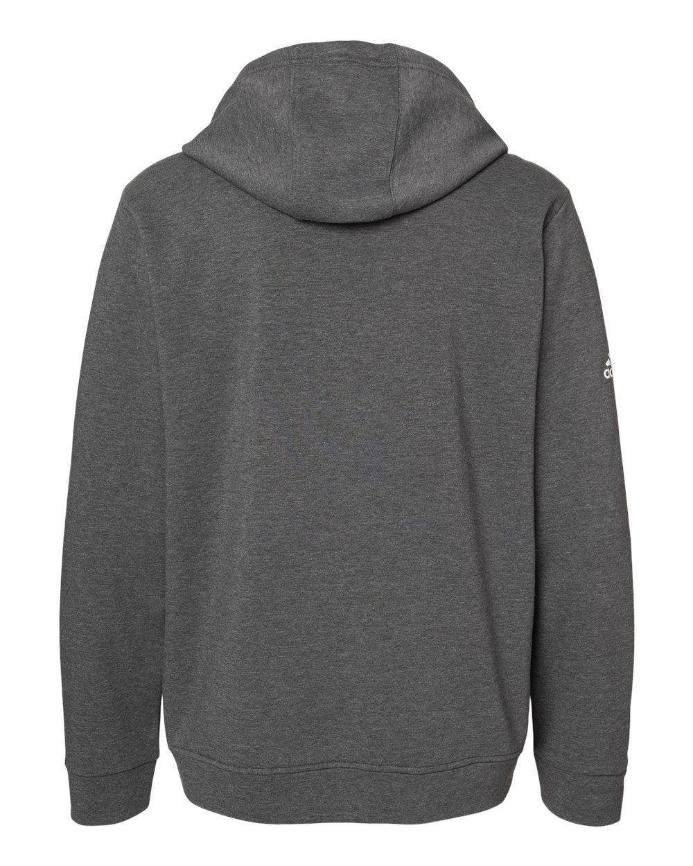 Adidas A432 Fleece Hooded Sweatshirt #color_Dark Grey Heather