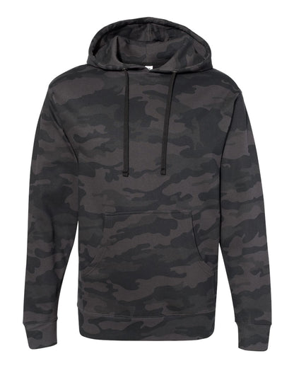 Independent Trading Co. Midweight Hooded Sweatshirt SS4500 #color_Black Camo