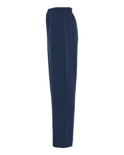 King Fashion Pocketed Open Bottom Sweatpants KF9022 #color_Navy