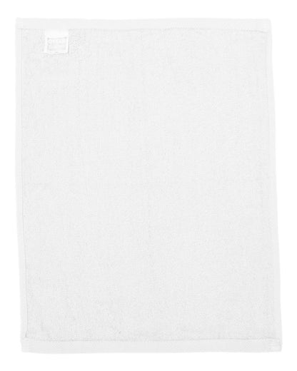 Q-Tees Hemmed Fingertip Towel T600 #color_White