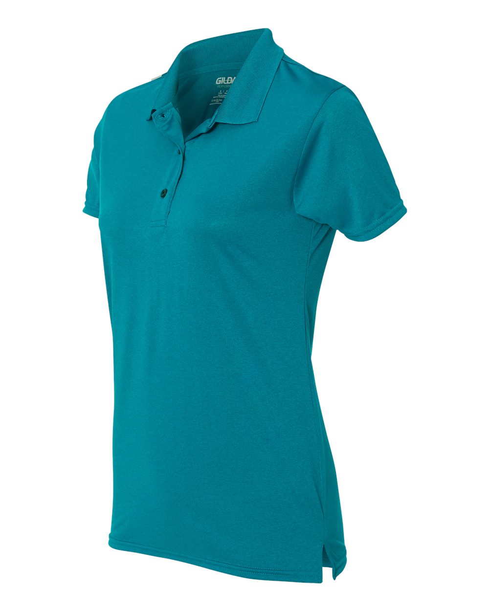 Gildan Performance® Women's Jersey Polo 44800L #color_Marbled Galapagos Blue