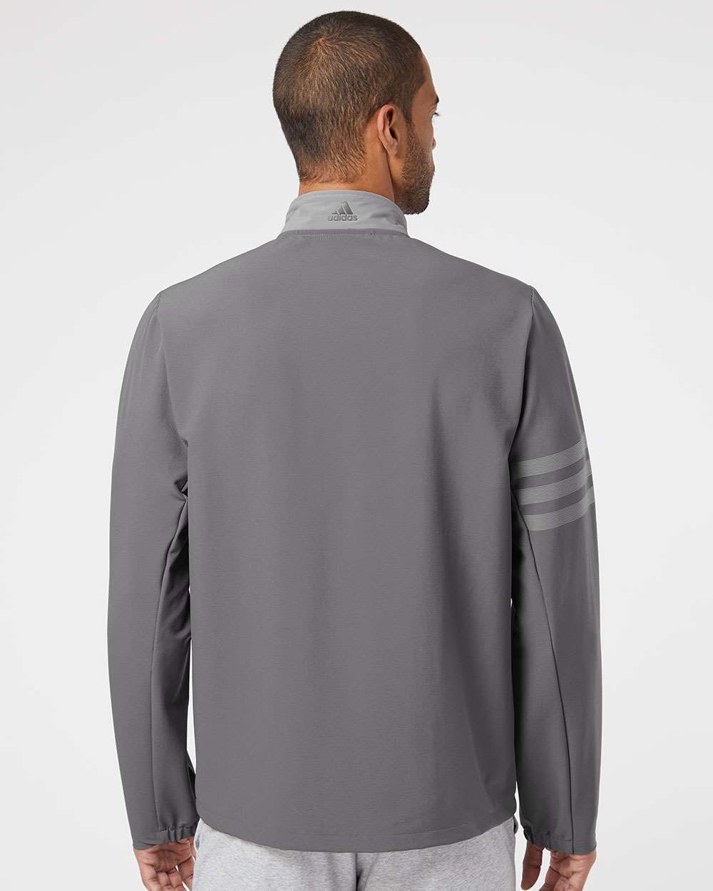 Adidas  A267 3-Stripes Full-Zip Jacket #colormdl_Grey Five/ Grey Three
