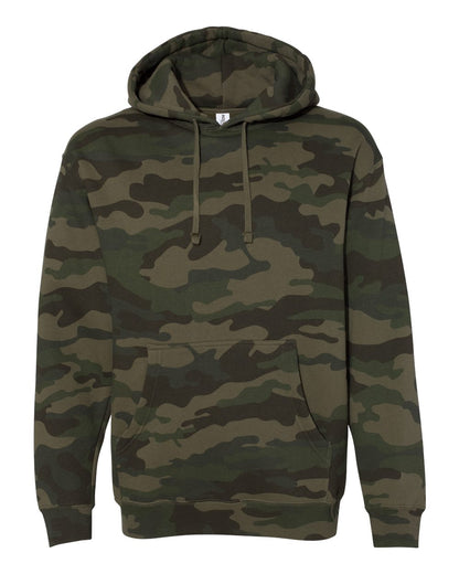 Independent Trading Co. Heavyweight Hooded Sweatshirt IND4000 #color_Forest Camo