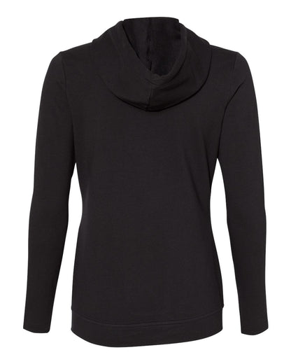 Adidas A451 Women's Lightweight Hooded Sweatshirt #color_Black
