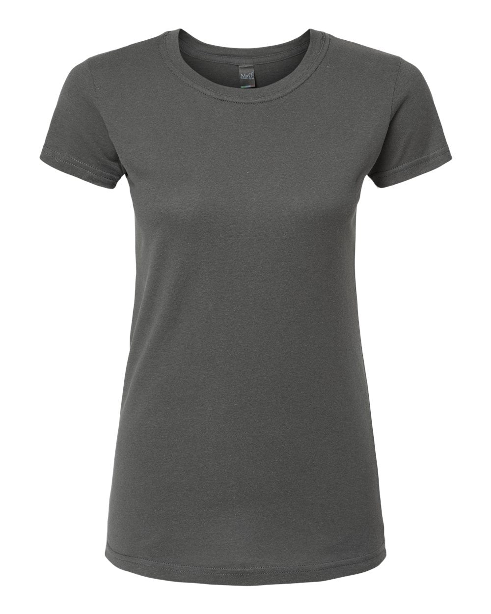 M&O Women's Fine Jersey T-Shirt 4513 #color_Fine Charcoal