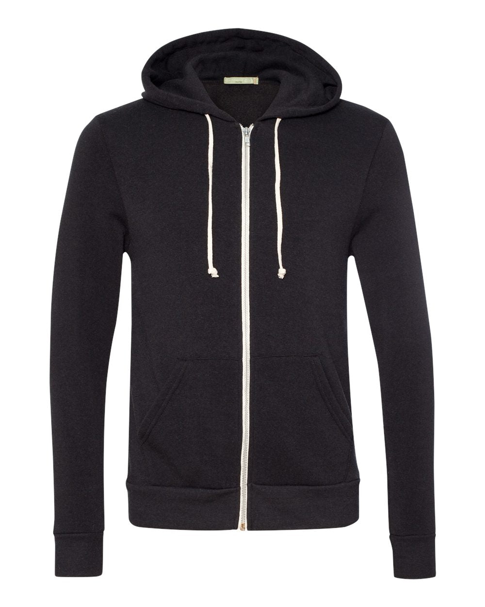 Alternative Rocky Eco-Fleece Full-Zip Hooded Sweatshirt 9590 #color_Eco True Black