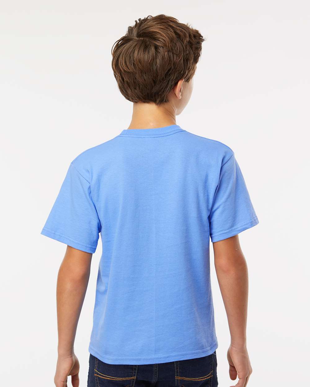 M&O Youth Gold Soft Touch T-Shirt 4850 #colormdl_Carolina Blue