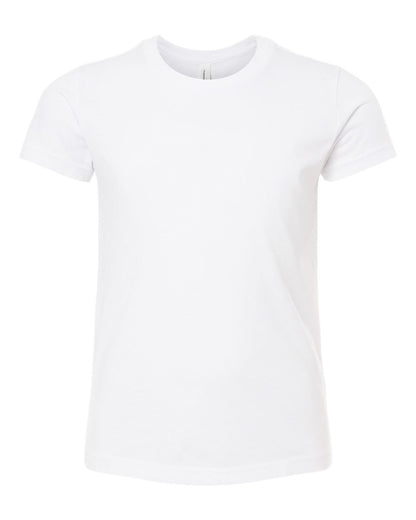 BELLA + CANVAS Youth CVC Unisex Jersey Tee 3001YCVC #color_Solid White Blend