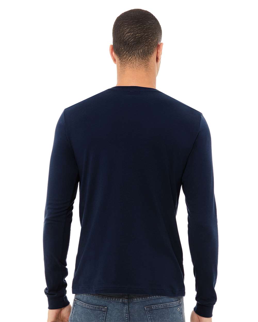 BELLA + CANVAS Unisex Jersey Long Sleeve Tee 3501 #colormdl_Navy