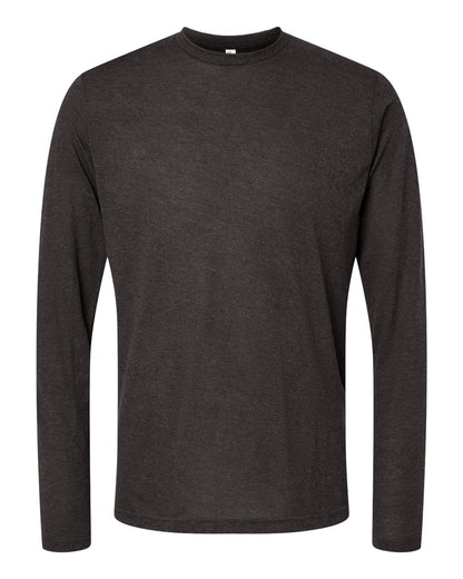 M&O Poly-Blend Long Sleeve T-Shirt 3520 #color_Heather Graphite