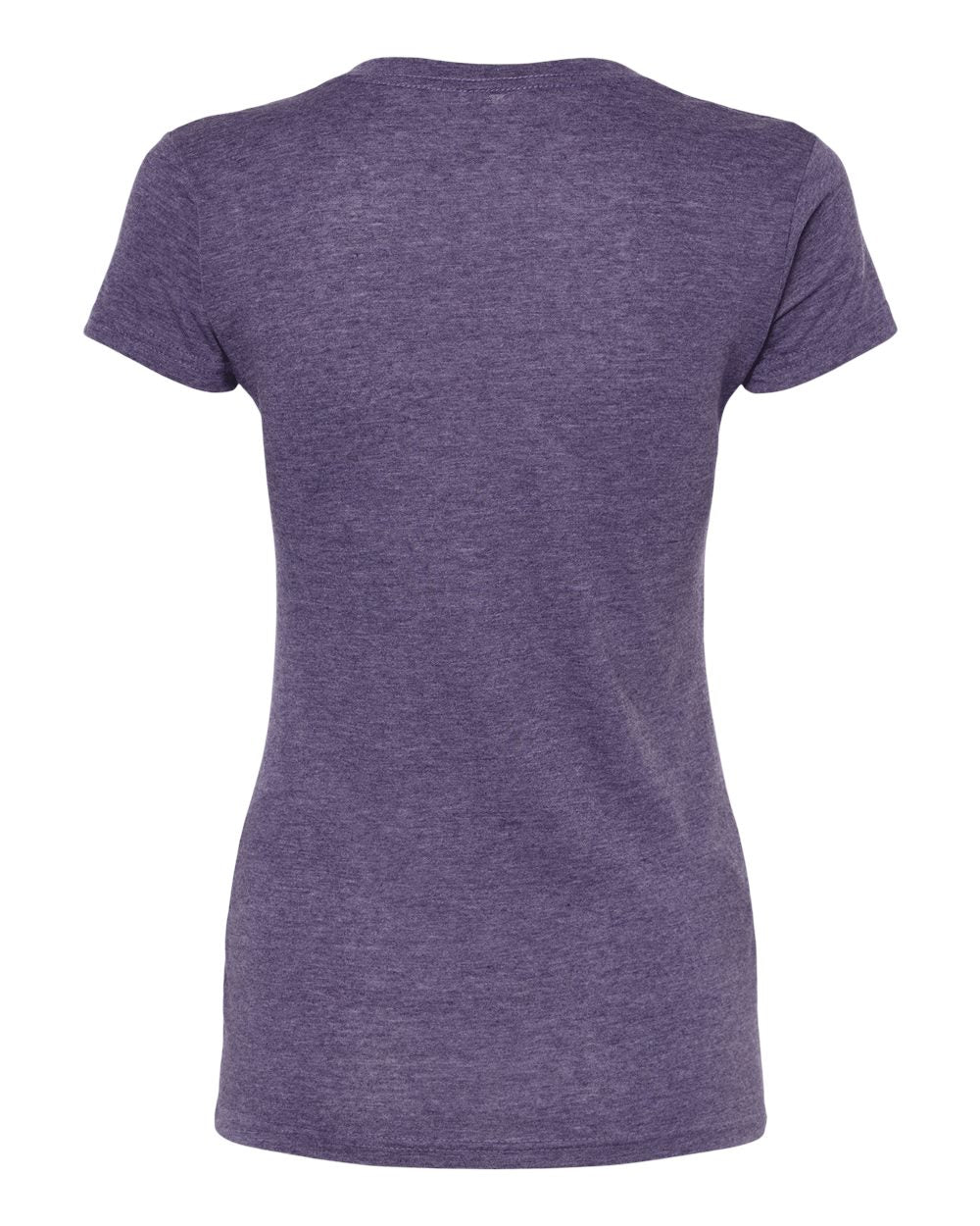 M&O Women's Deluxe Blend V-Neck T-Shirt 3542 #color_Heather Purple