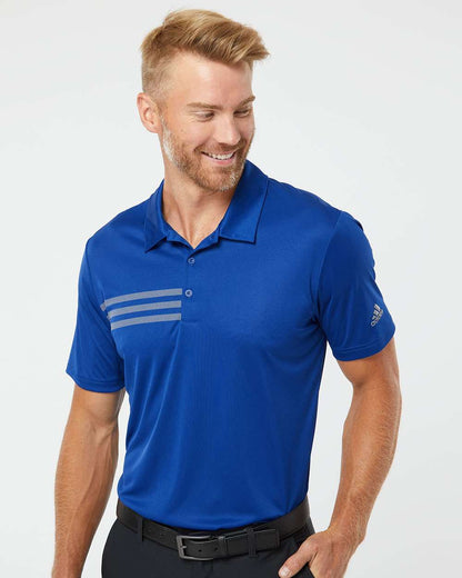 Adidas  A324 3-Stripes Chest Polo Men's T-Shirt #colormdl_Collegiate Royal/ Grey Three
