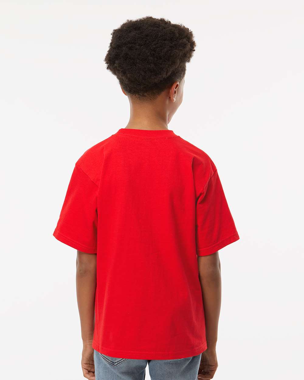 M&O Youth Gold Soft Touch T-Shirt 4850 #colormdl_Deep Red