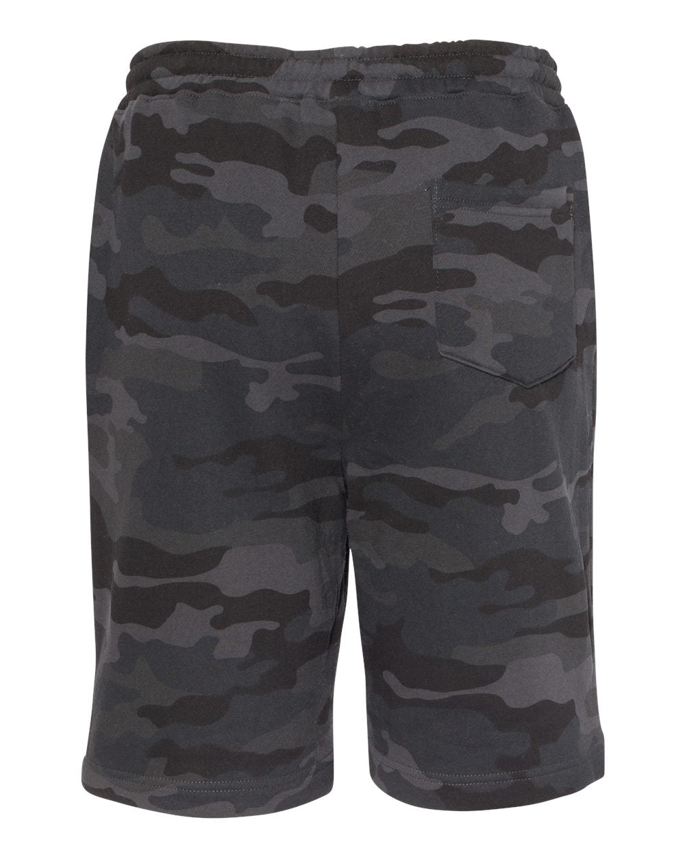 Independent Trading Co. Midweight Fleece Shorts IND20SRT #color_Black Camo