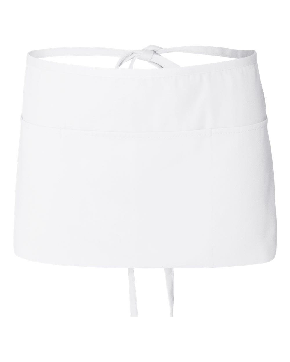 Q-Tees Waist Apron with Pockets Q2115 #color_White