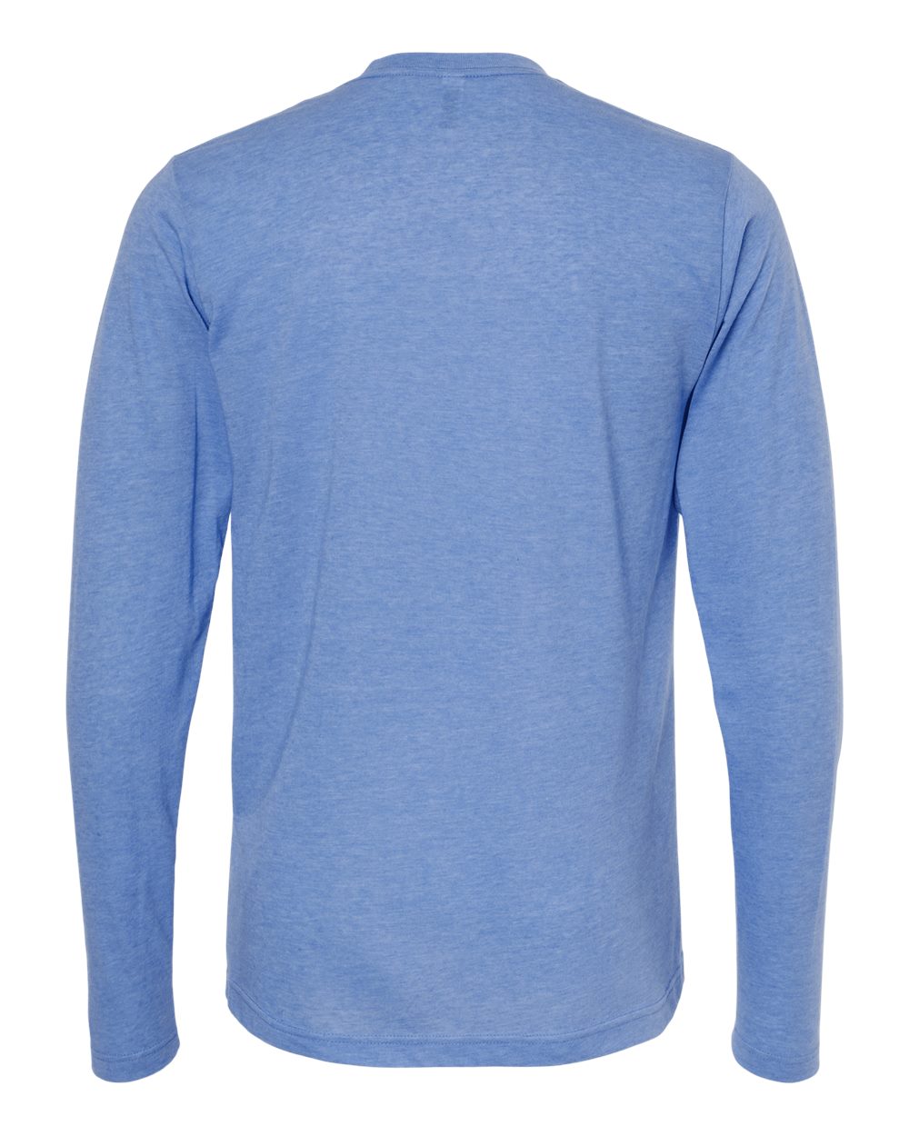 M&O Poly-Blend Long Sleeve T-Shirt 3520 #color_Heather Blue