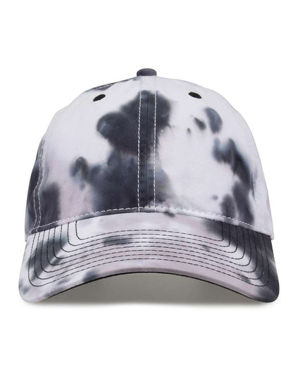 The Game Asbury Tie-Dyed Twill Cap GB482 #color_Greyscale