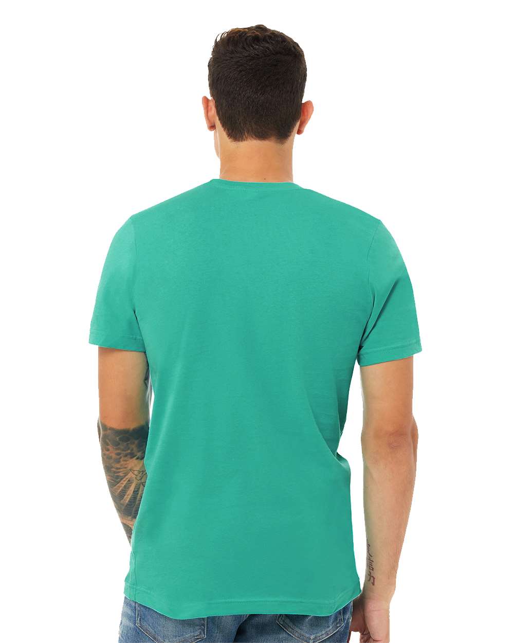 mdl Teal Color BELLA + CANVAS Unisex Jersey Tee 