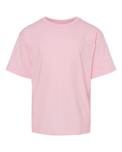 M&O Youth Gold Soft Touch T-Shirt 4850 #color_Light Pink