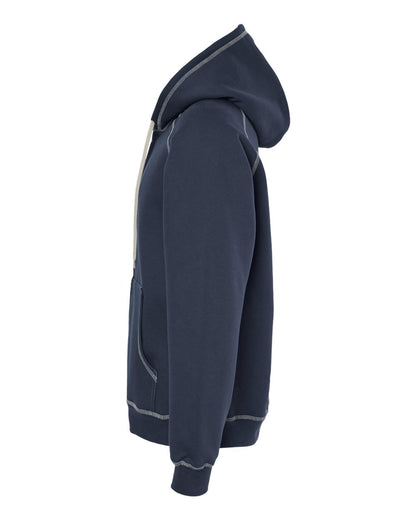 King Fashion Extra Heavy Full-Zip Hooded Sweatshirt KP8017 #color_Navy