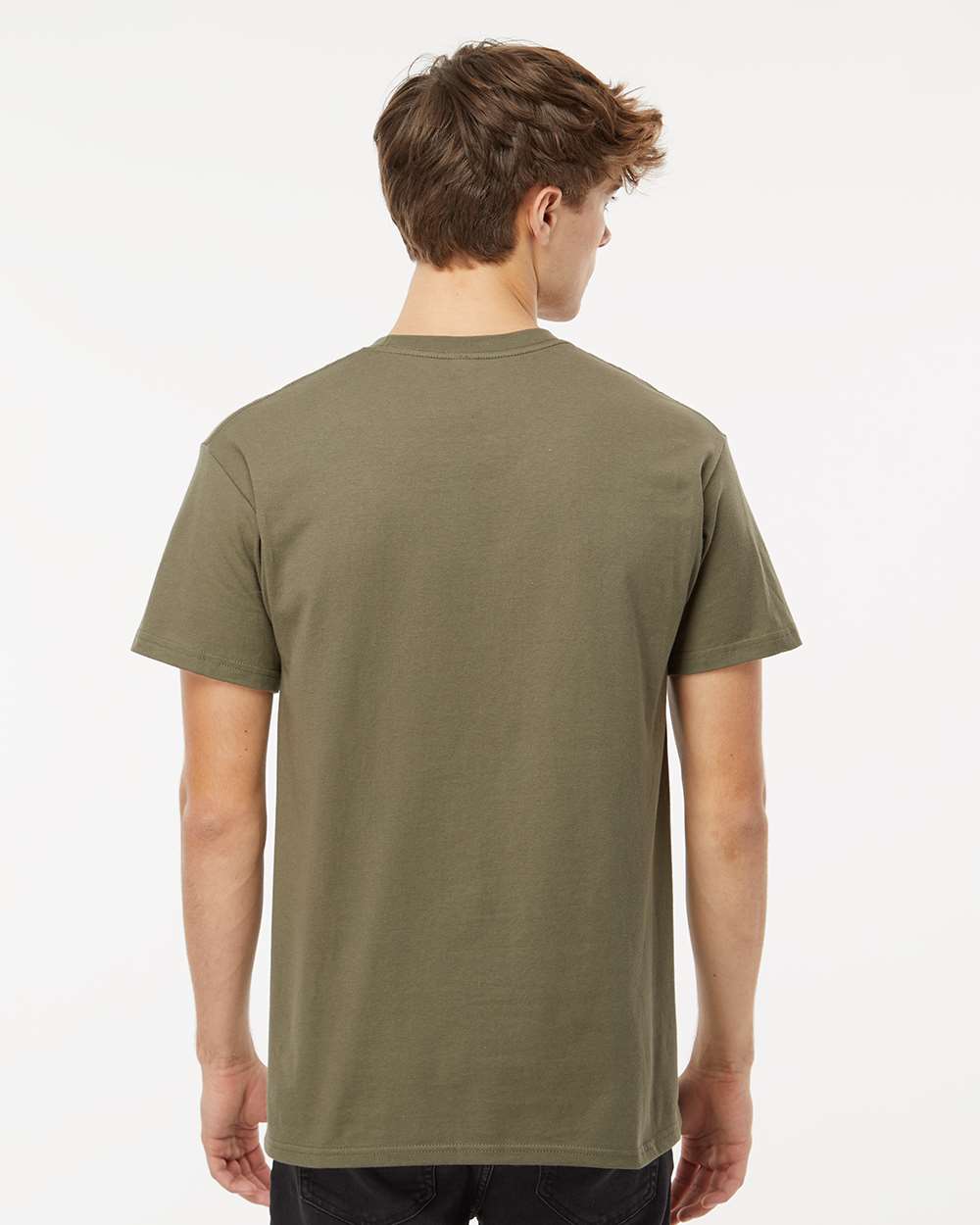 M&O Ring-Spun T-Shirt 5500 #colormdl_Military Green