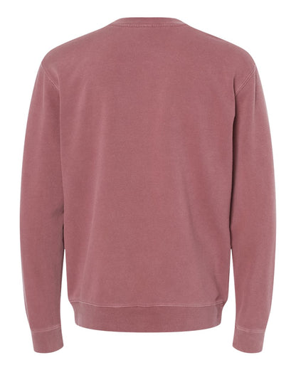 Independent Trading Co. Unisex Midweight Pigment-Dyed Crewneck Sweatshirt PRM3500 #color_Pigment Maroon