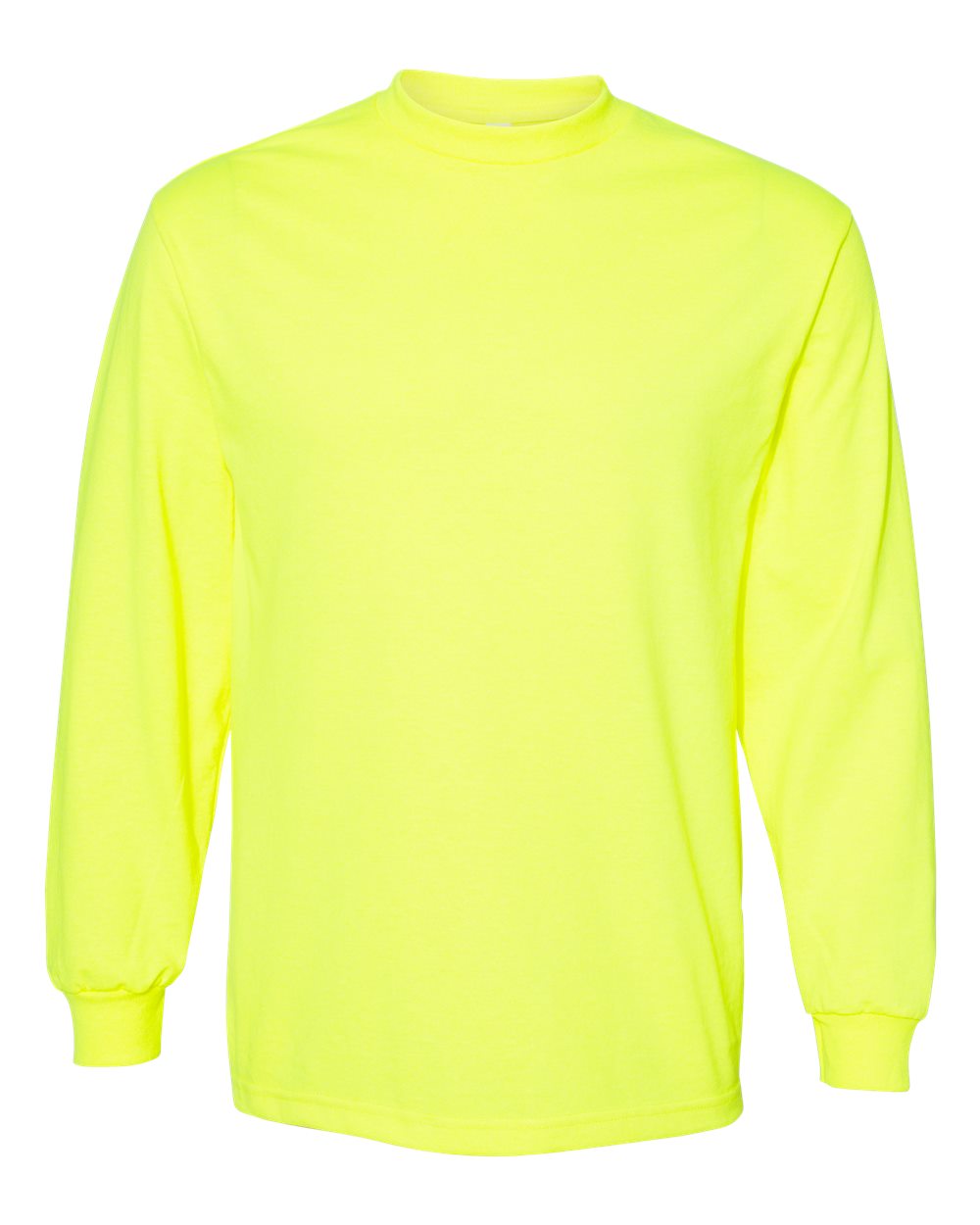 American Apparel Unisex Heavyweight Cotton Long Sleeve Tee 1304 #color_Safety Green
