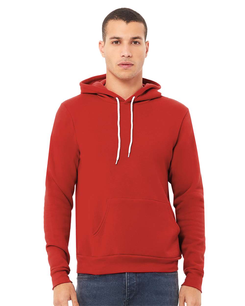 mdl Red Color Unisex Sponge Fleece Hoodie